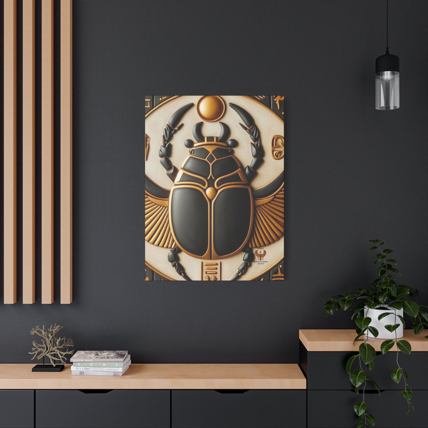 Great Scarab Beetles Canvas