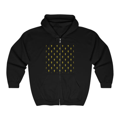 Unisex Heavy Blend™ Full Zip Hooded Sweatshirt - Great Empire of Kemet Branded | Bold Style, Comfort, and Heritage