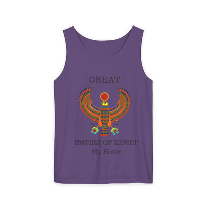 Official Unisex Garment-Dyed Tank Top  - Great Empire of Kemet Branded | Bold Style, Comfort, and Heritage