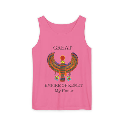 Official Unisex Garment-Dyed Tank Top  - Great Empire of Kemet Branded | Bold Style, Comfort, and Heritage