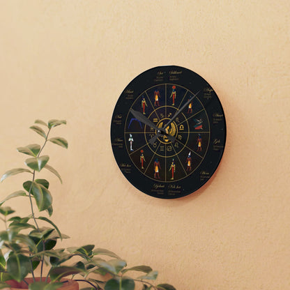 Kemet Afrikan Royal Calendar Wall Clock