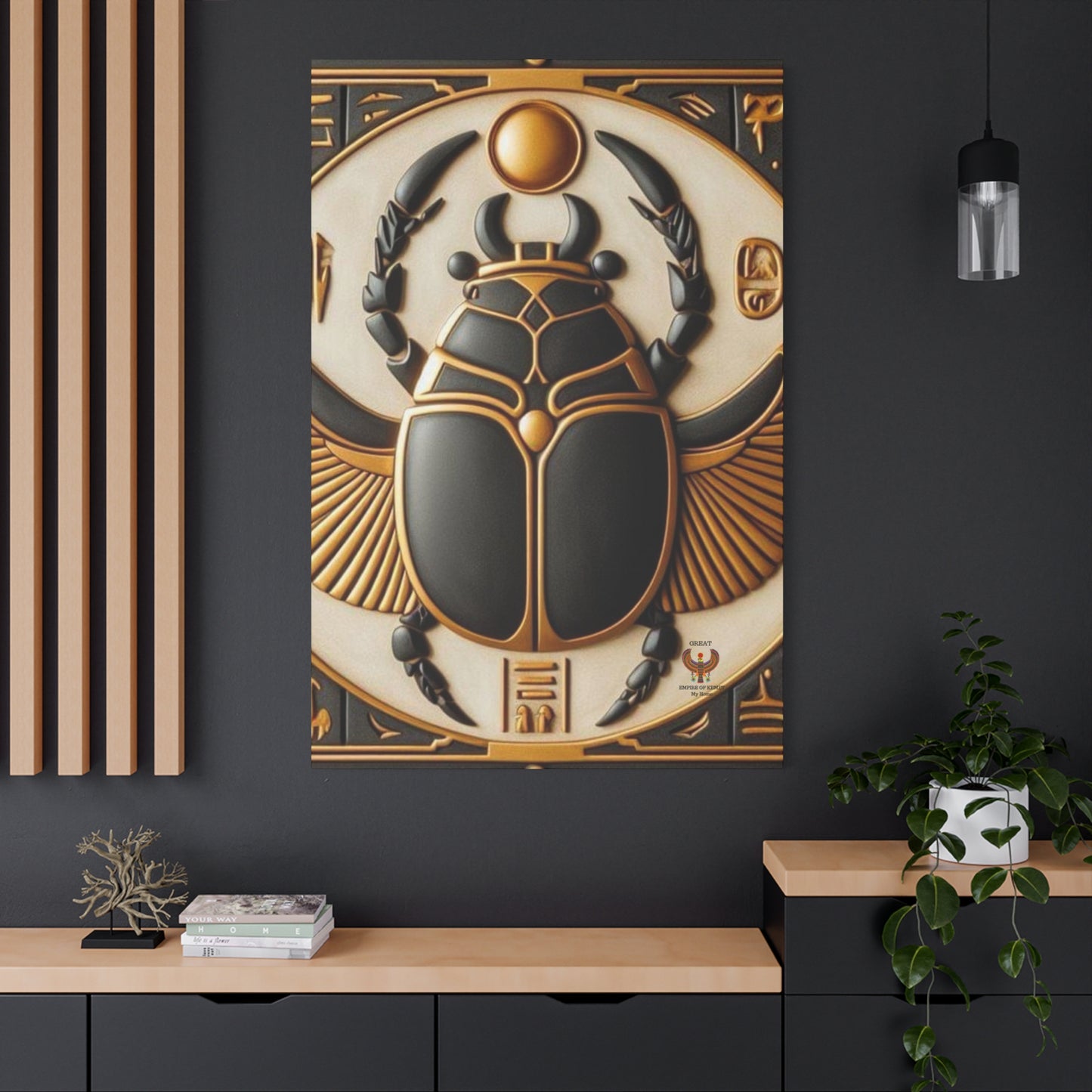 Great Scarab Beetles Canvas