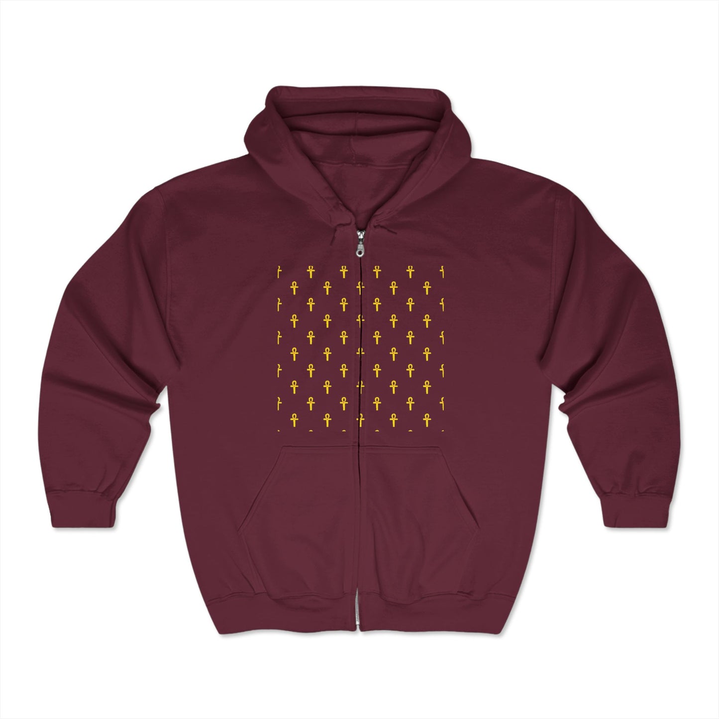 Sweat-shirt à capuche zippé unisexe Heavy Blend™ – Marque Great Empire of Kemet | Style audacieux, confort et héritage