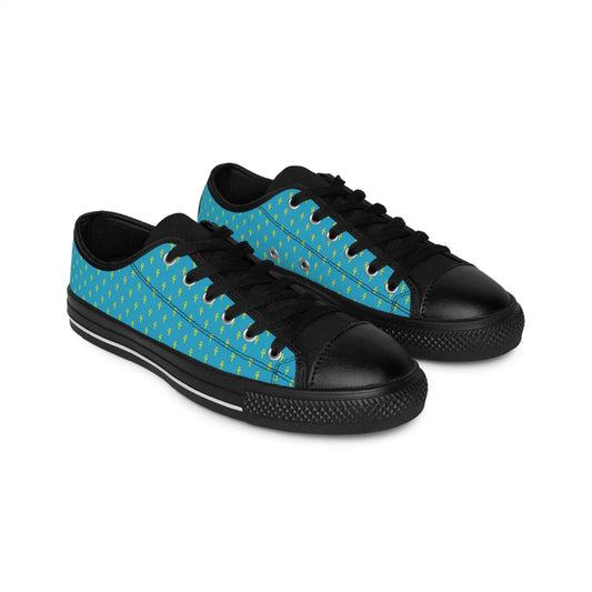 Turquoise Men's Sneakers - Great Empire of Kemet Branded | Bold Style, Comfort, and Heritage