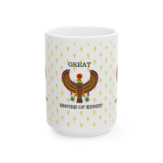 Ceramic Mug (11oz, 15oz) - Great Empire of Kemet Branded | Bold Style, Comfort, and Heritage