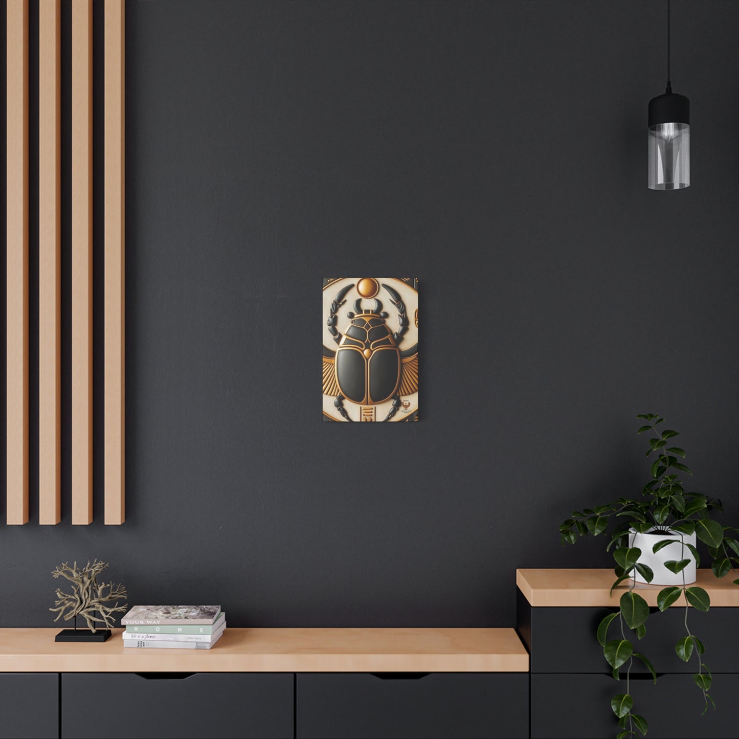 Great Scarab Beetles Canvas