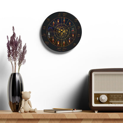 Kemet Afrikan Royal Calendar Wall Clock