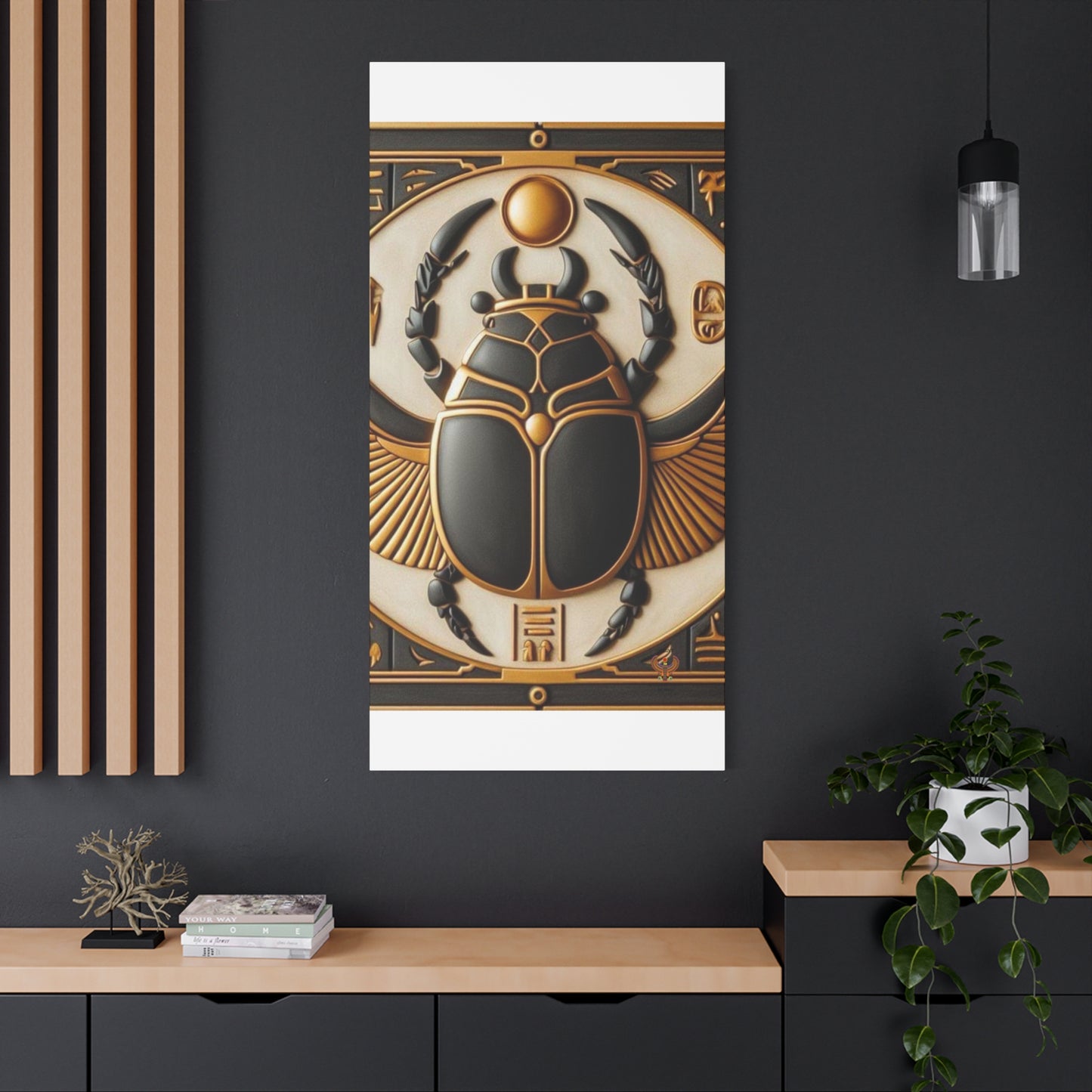 Great Scarab Beetles Canvas