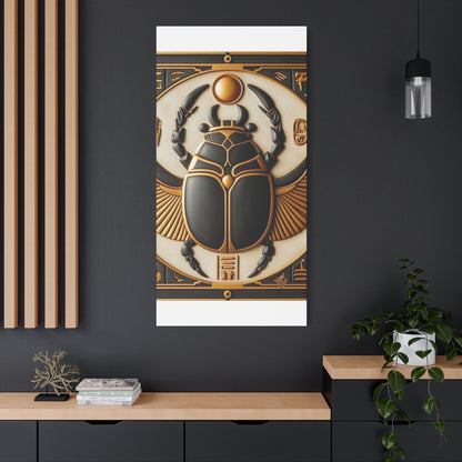 Great Scarab Beetles Canvas