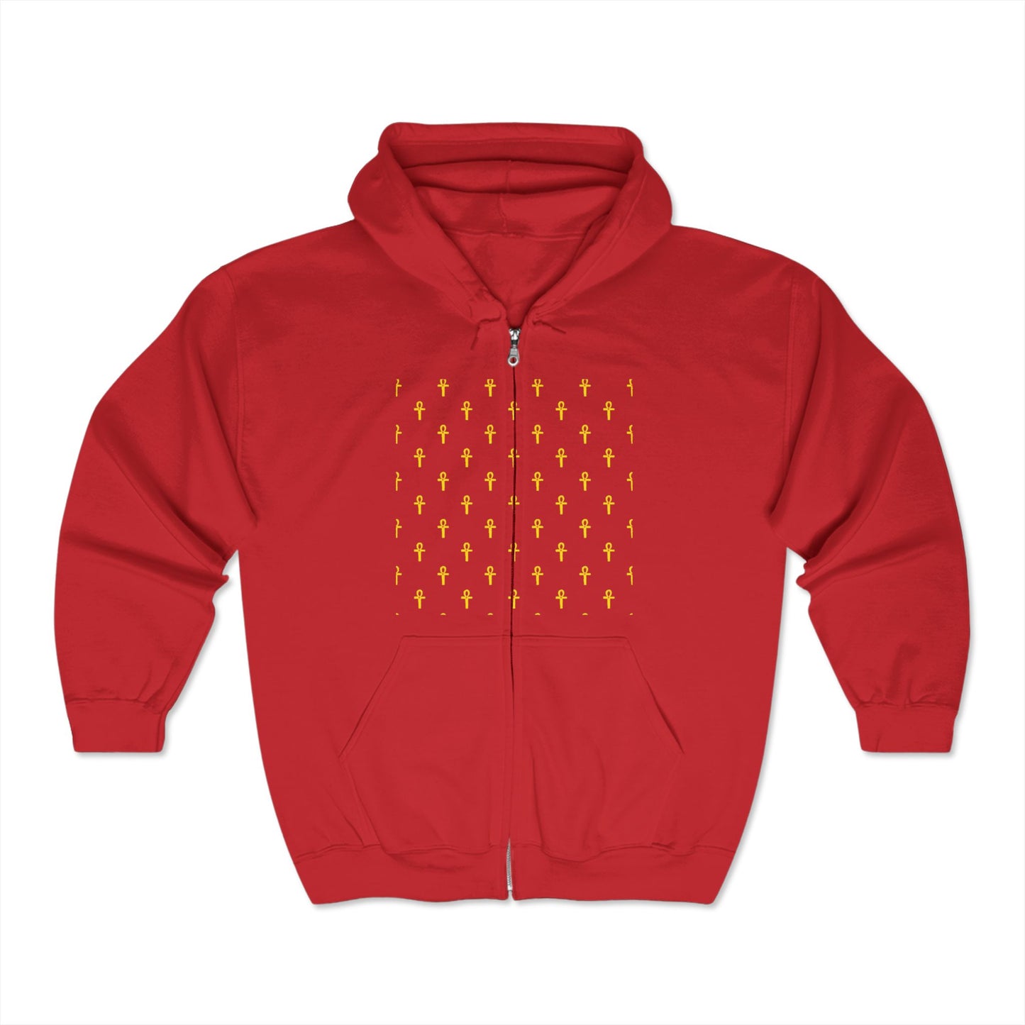 Sweat-shirt à capuche zippé unisexe Heavy Blend™ – Marque Great Empire of Kemet | Style audacieux, confort et héritage
