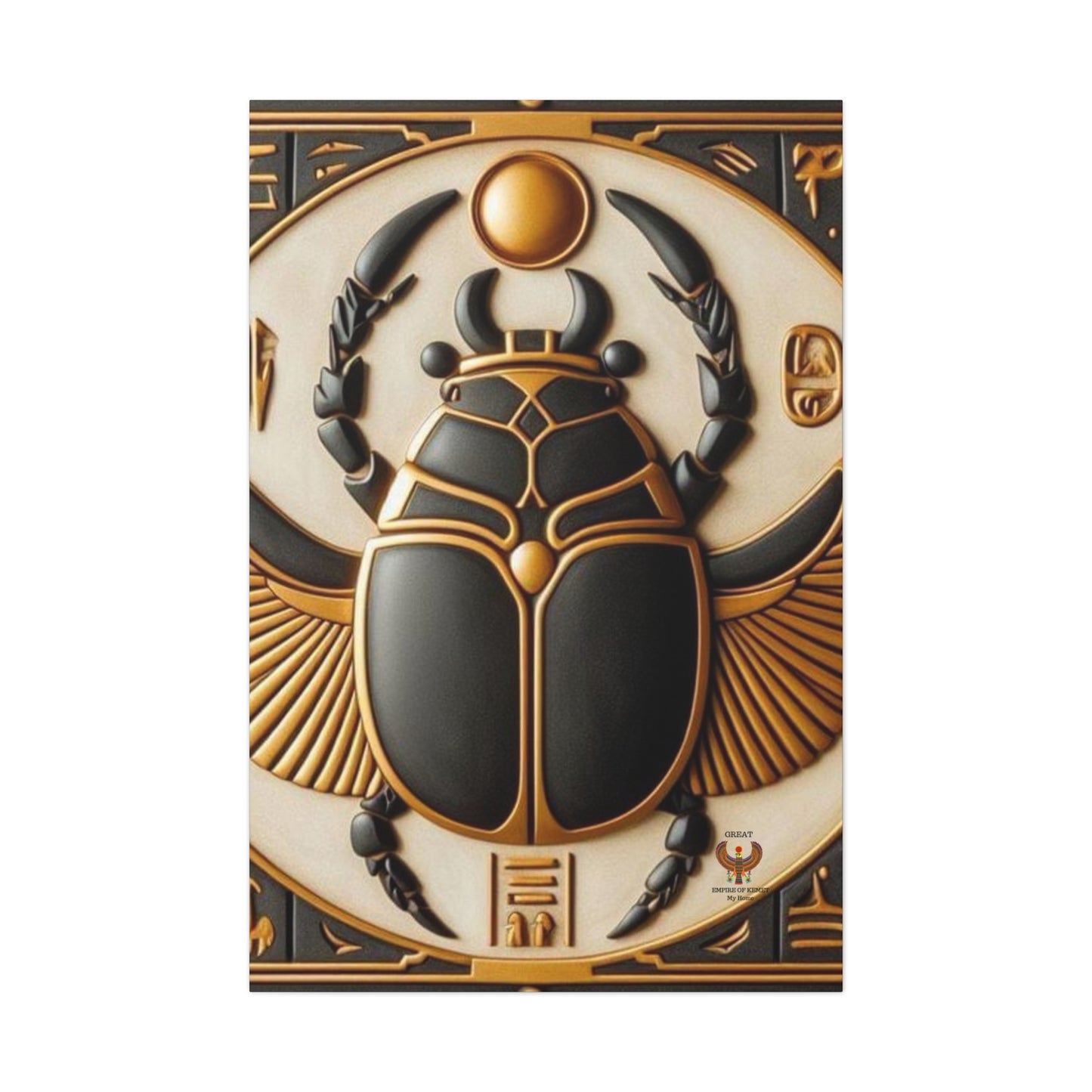 Great Scarab Beetles Canvas