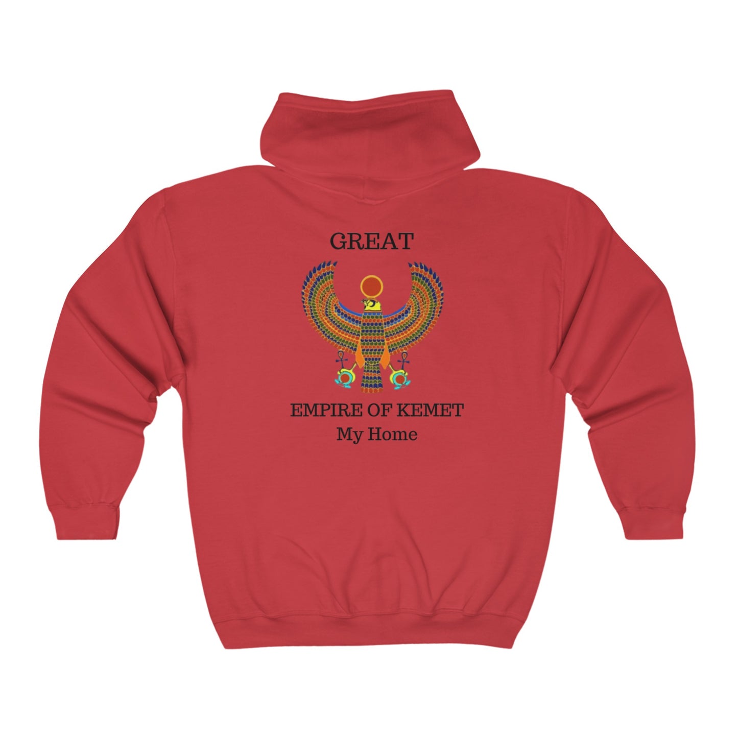 Unisex Heavy Blend™ Full Zip Hooded Sweatshirt - Great Empire of Kemet Branded | Bold Style, Comfort, and Heritage