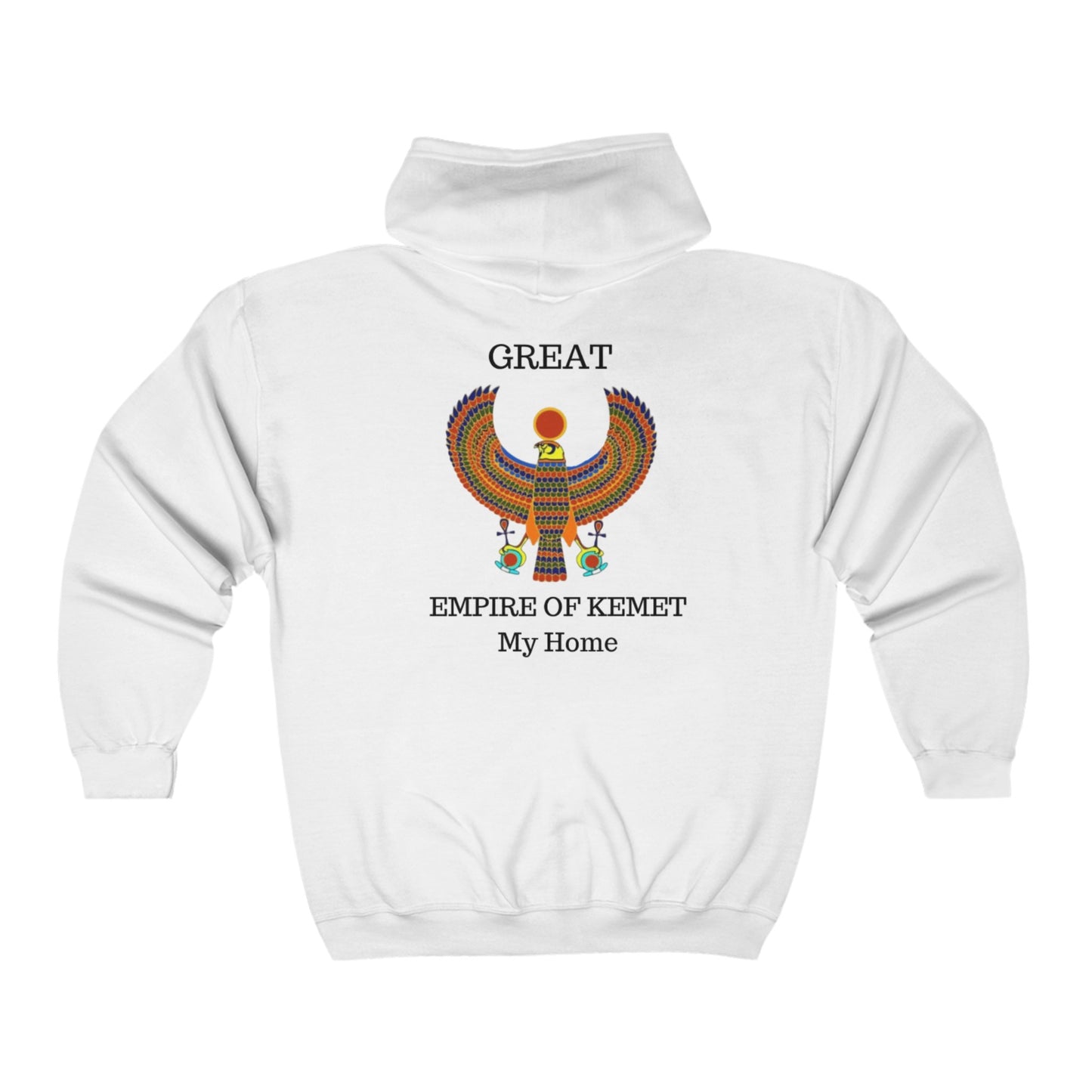 Unisex Heavy Blend™ Full Zip Hooded Sweatshirt - Great Empire of Kemet Branded | Bold Style, Comfort, and Heritage