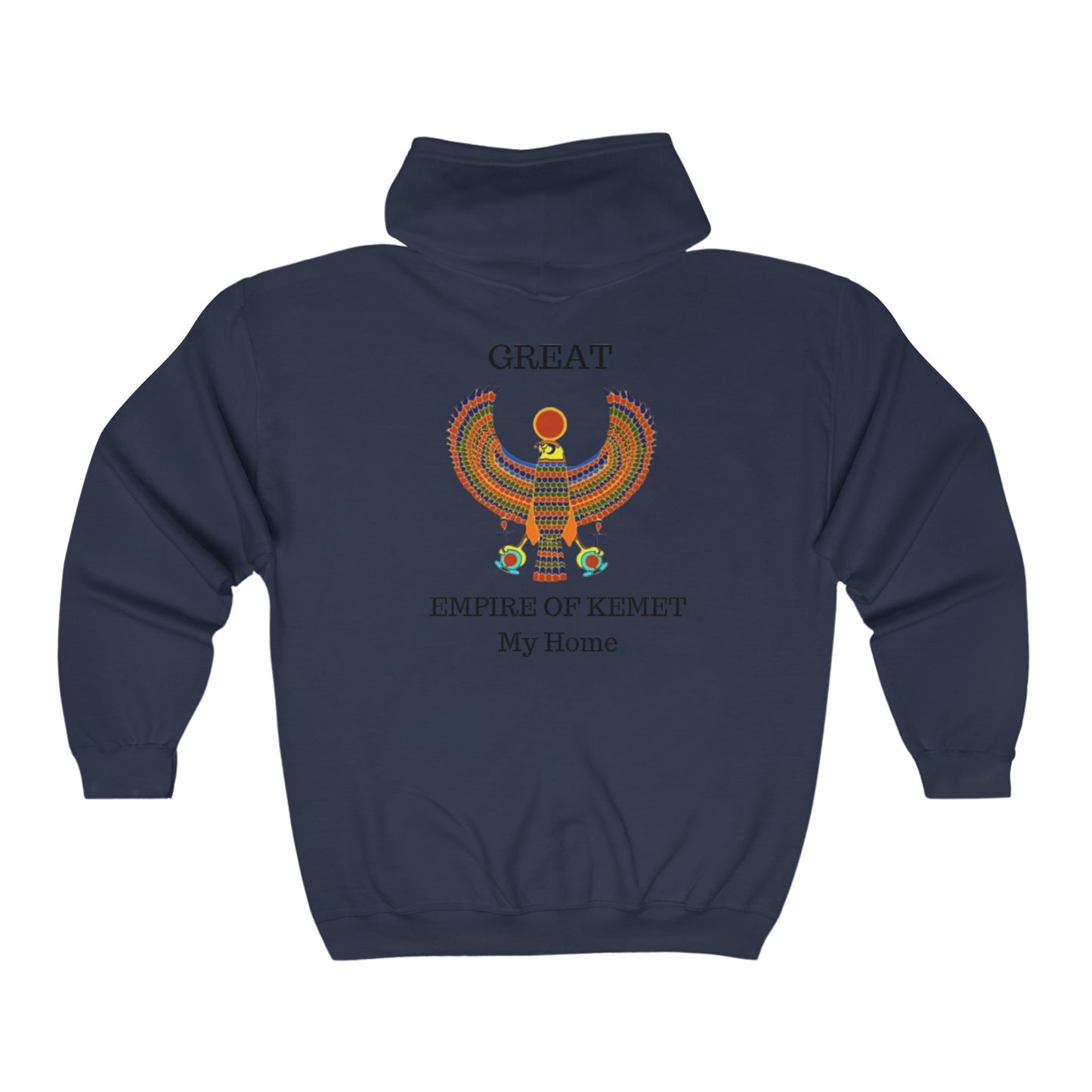 Unisex Heavy Blend™ Full Zip Hooded Sweatshirt - Great Empire of Kemet Branded | Bold Style, Comfort, and Heritage