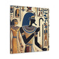 Kemet Art Bleu & Red Canvas | Vibrant Colors, Timeless Heritage