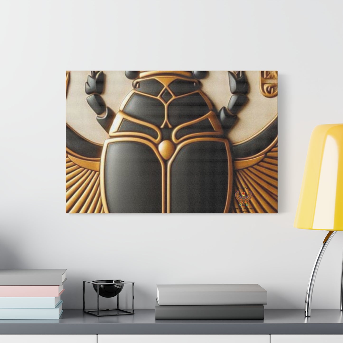 Great Scarab Beetles Canvas