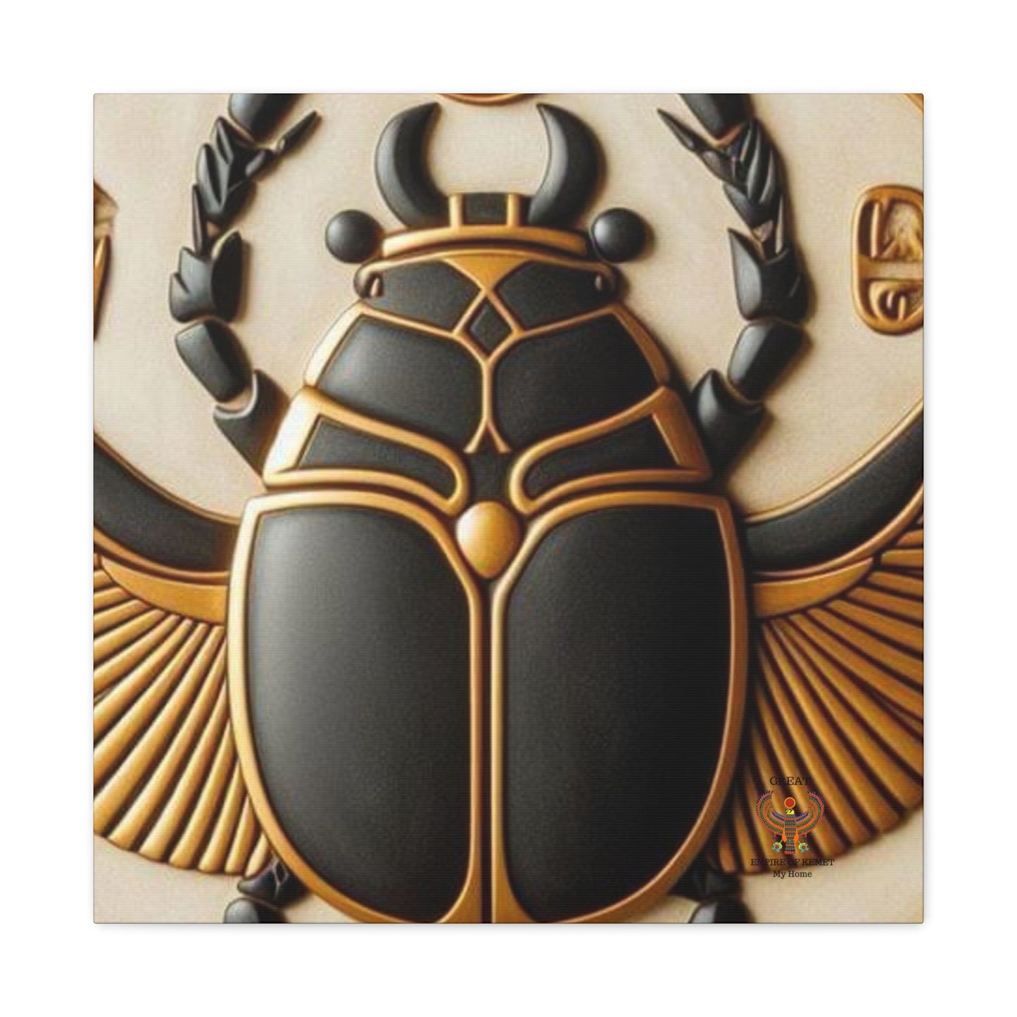 Great Scarab Beetles Canvas