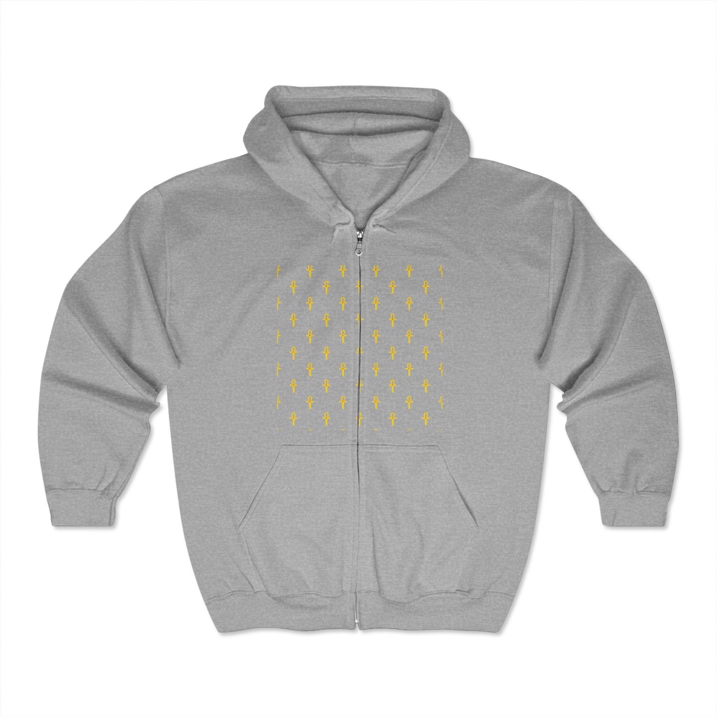 Sweat-shirt à capuche zippé unisexe Heavy Blend™ – Marque Great Empire of Kemet | Style audacieux, confort et héritage