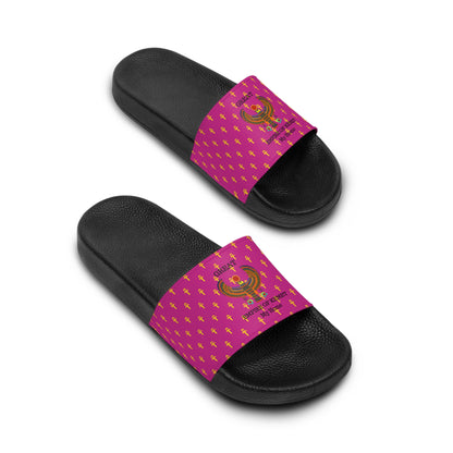 Women's Slide Sandals- Great Empire of Kemet Branded | Bold Style, Comfort, and Heritage