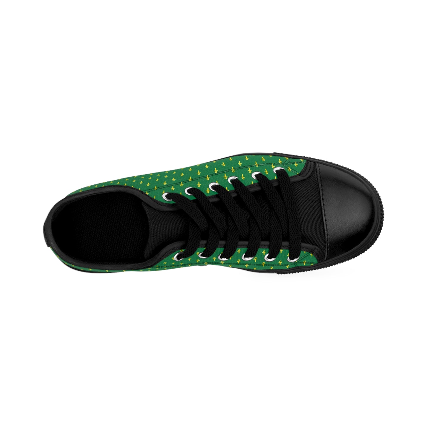 Green Men's Sneakers - Great Empire of Kemet Branded | Bold Style, Comfort, and Heritage