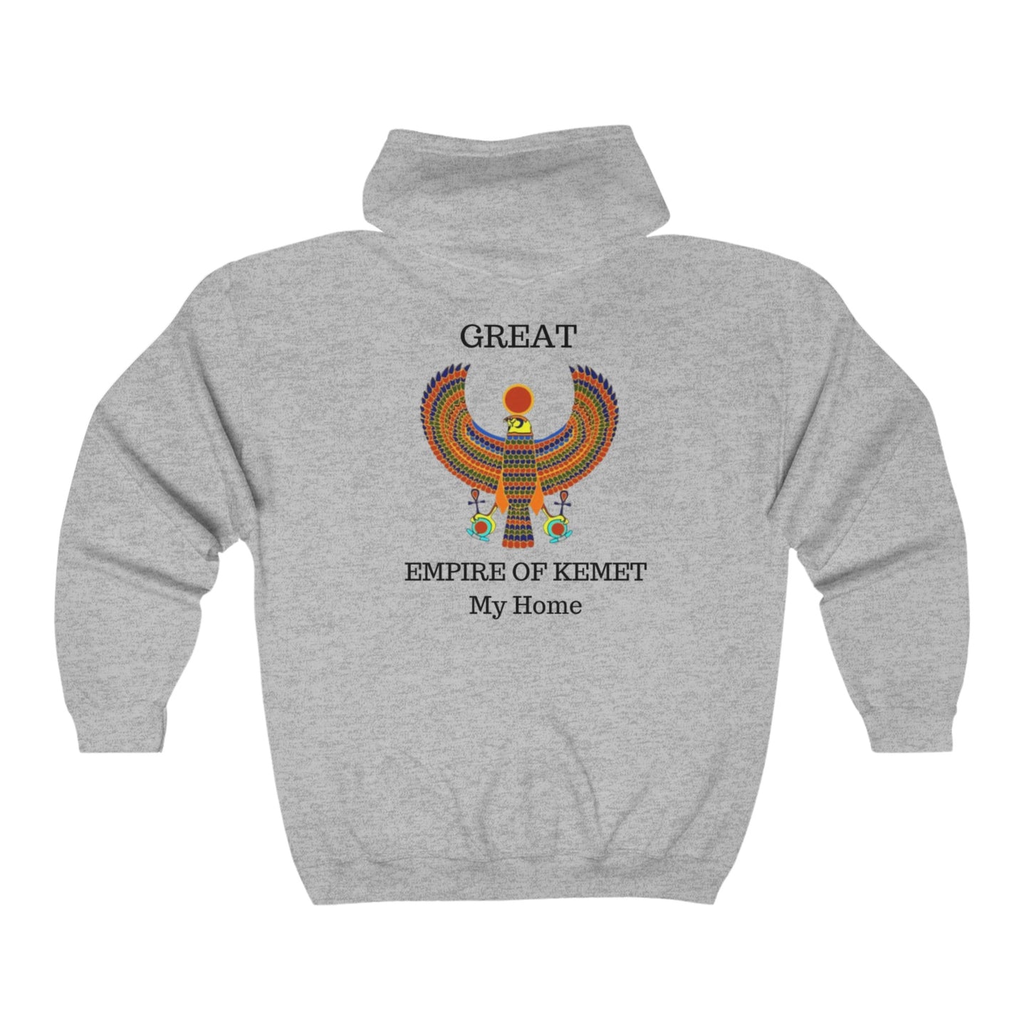 Unisex Heavy Blend™ Full Zip Hooded Sweatshirt - Great Empire of Kemet Branded | Bold Style, Comfort, and Heritage