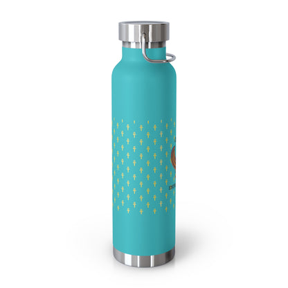 Copper water Bottle, 22oz  - Great Empire of Kemet Branded | Bold Style, Comfort, and Heritage