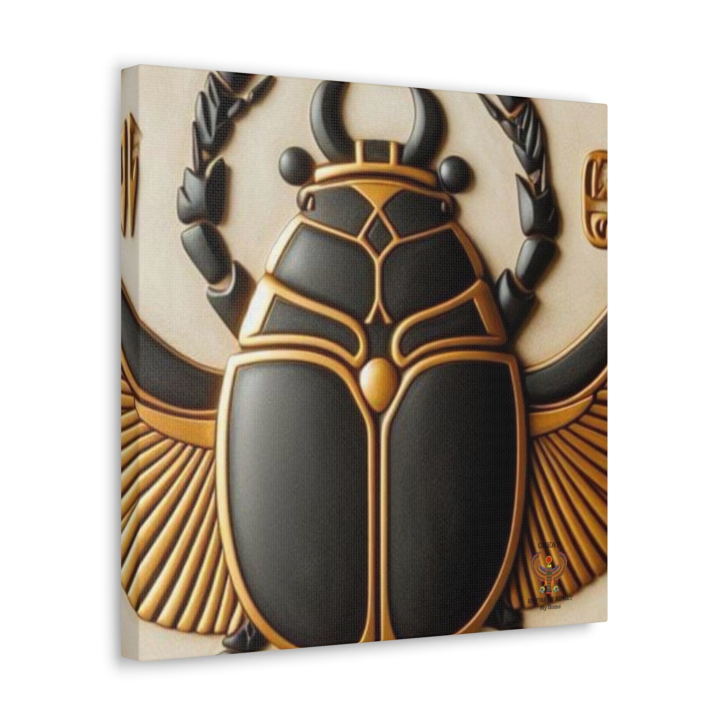 Great Scarab Beetles Canvas