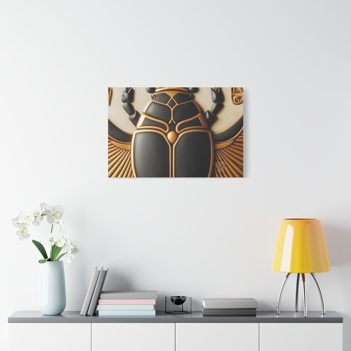 Great Scarab Beetles Canvas