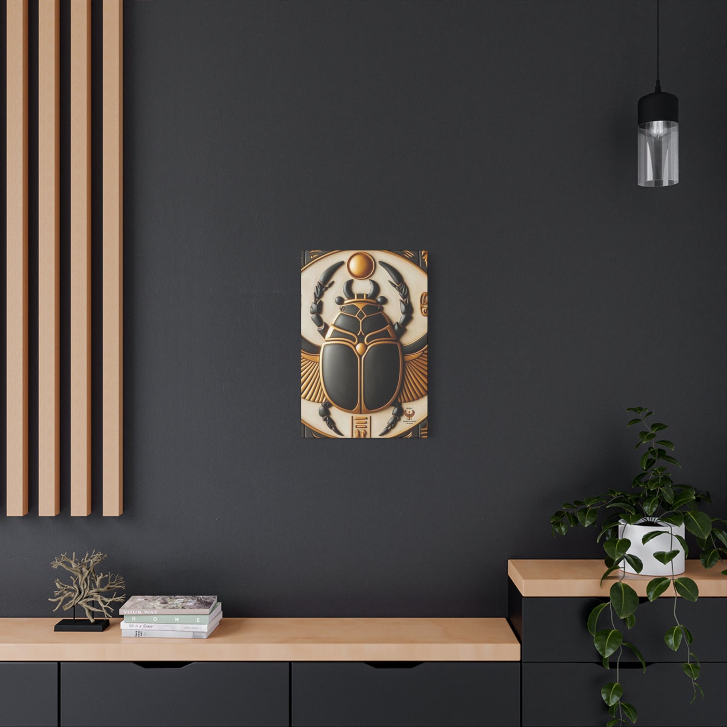 Great Scarab Beetles Canvas