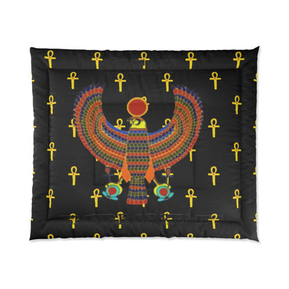 Black Comforter - Great Empire of Kemet Branded | Bold Style, Comfort, and Heritage