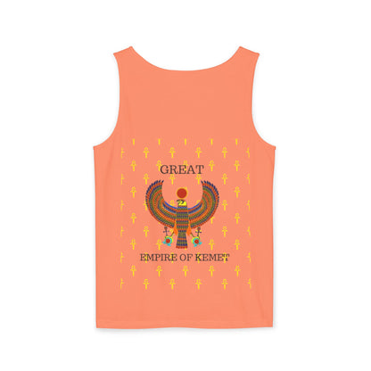 Official Unisex Garment-Dyed Tank Top  - Great Empire of Kemet Branded | Bold Style, Comfort, and Heritage