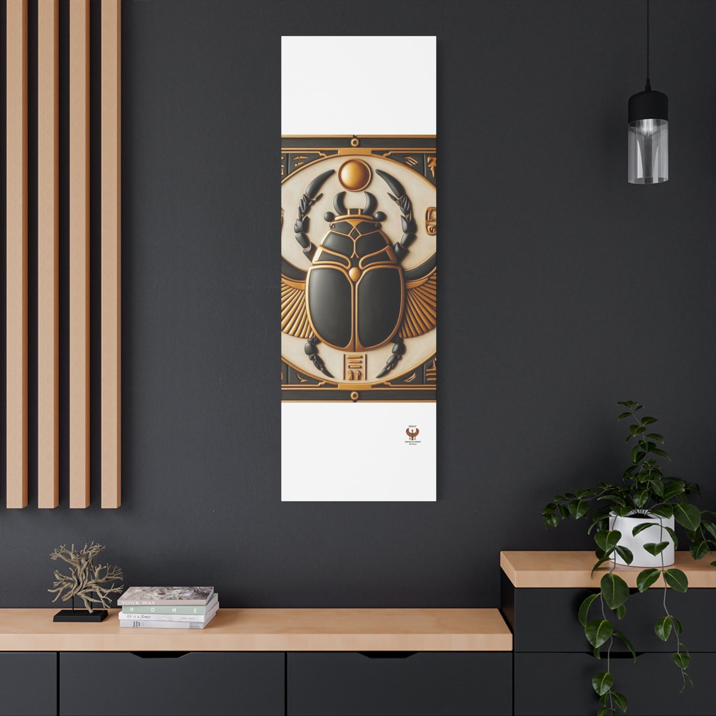 Great Scarab Beetles Canvas