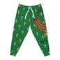 Green Athletic Joggers - Great Empire of Kemet Branded | Bold Style, Comfort, and Heritage