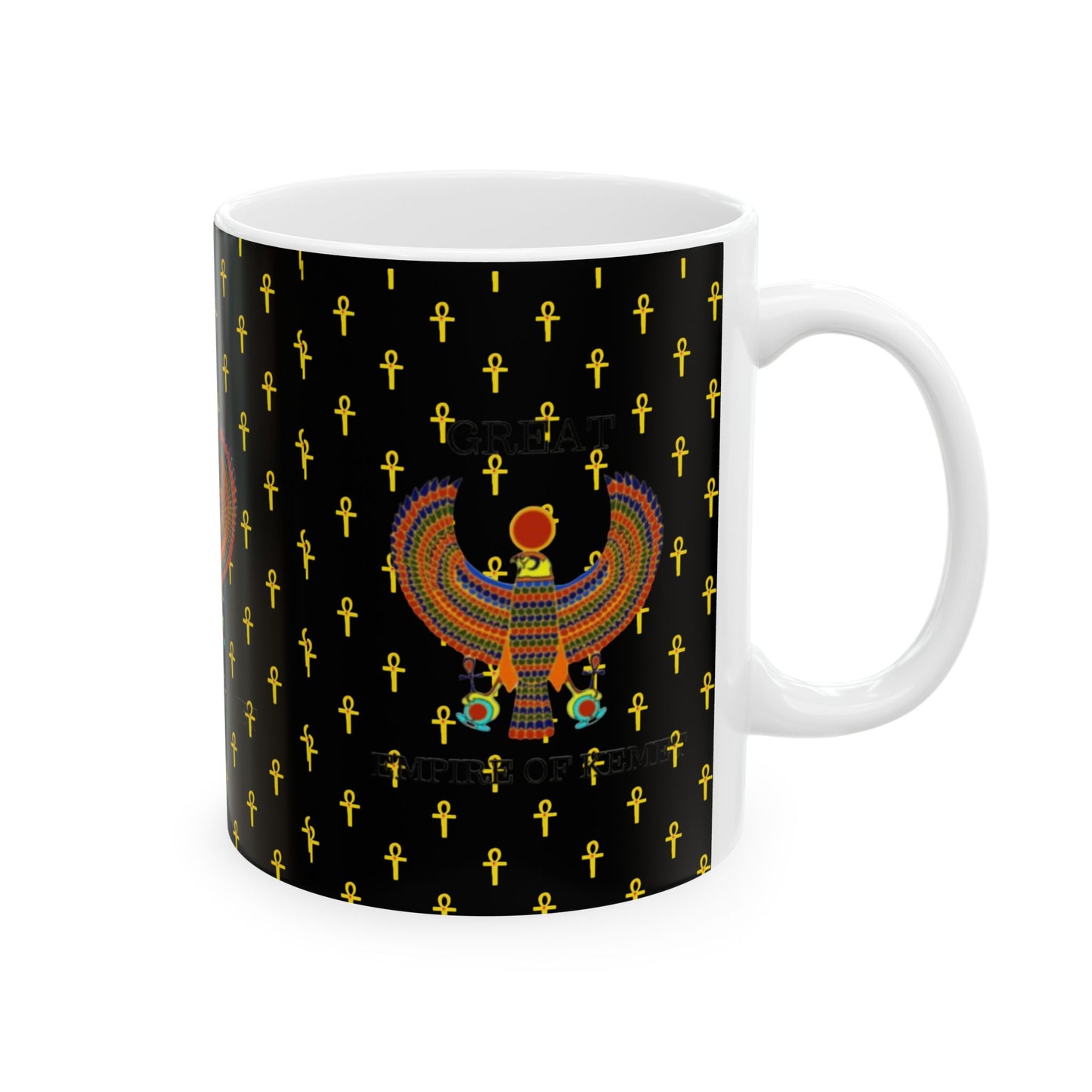 Ceramic Mug (11oz, 15oz) - Great Empire of Kemet Branded | Bold Style, Comfort, and Heritage