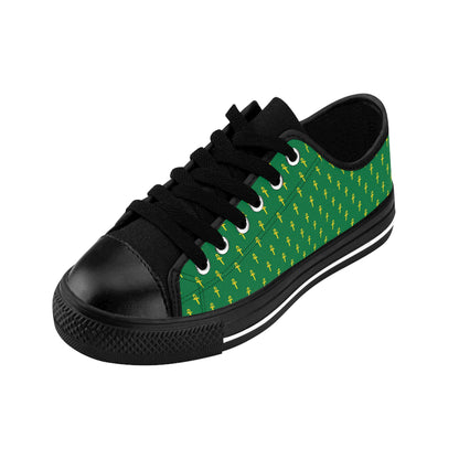 Green Men's Sneakers - Great Empire of Kemet Branded | Bold Style, Comfort, and Heritage