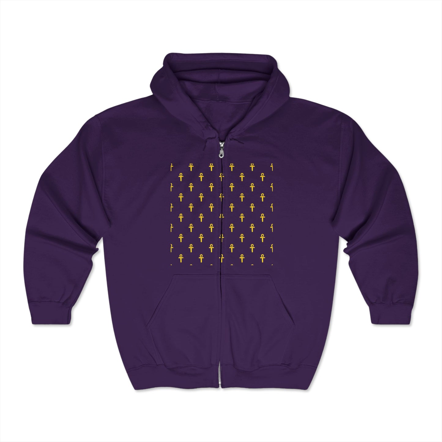 Sweat-shirt à capuche zippé unisexe Heavy Blend™ – Marque Great Empire of Kemet | Style audacieux, confort et héritage