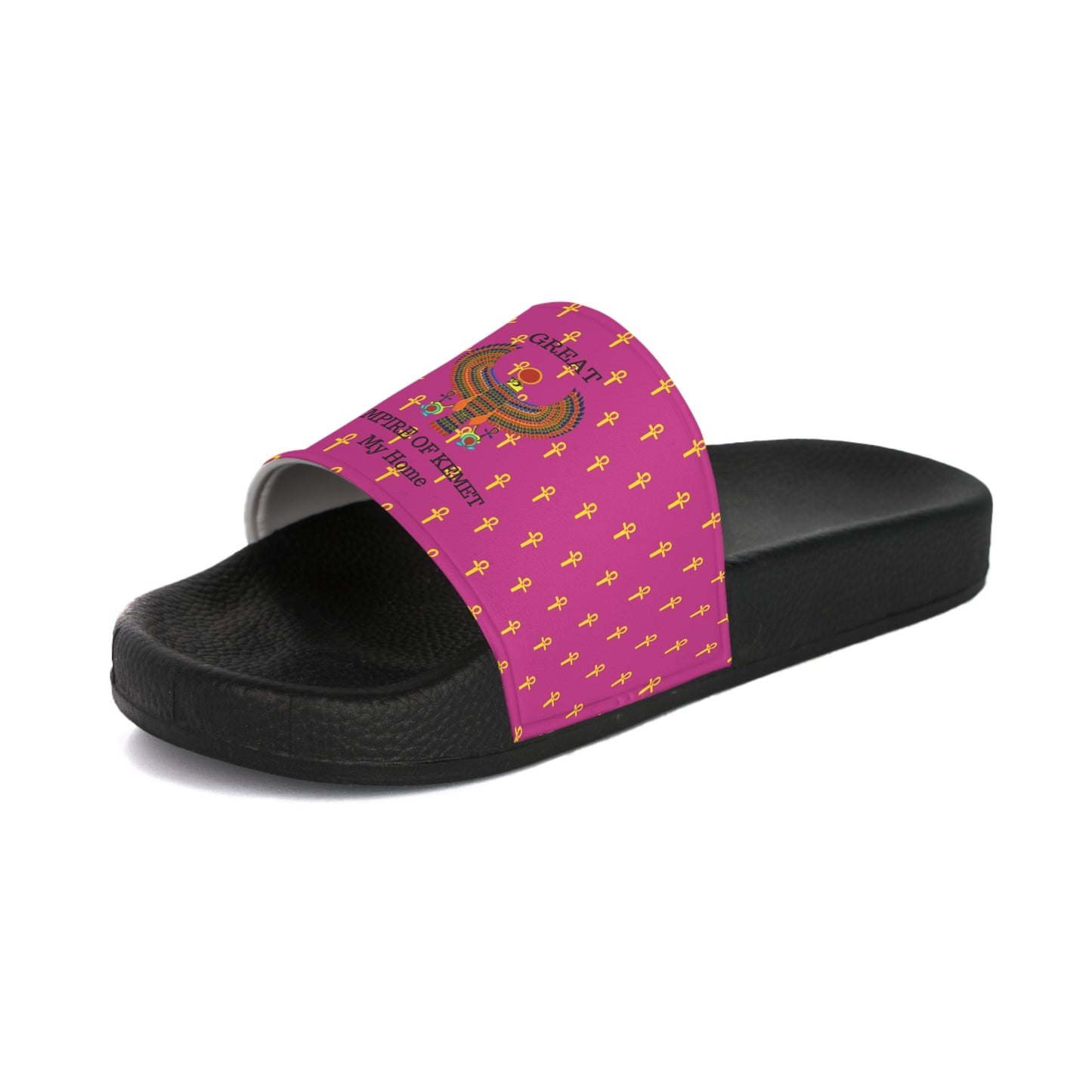 Women's Slide Sandals- Great Empire of Kemet Branded | Bold Style, Comfort, and Heritage