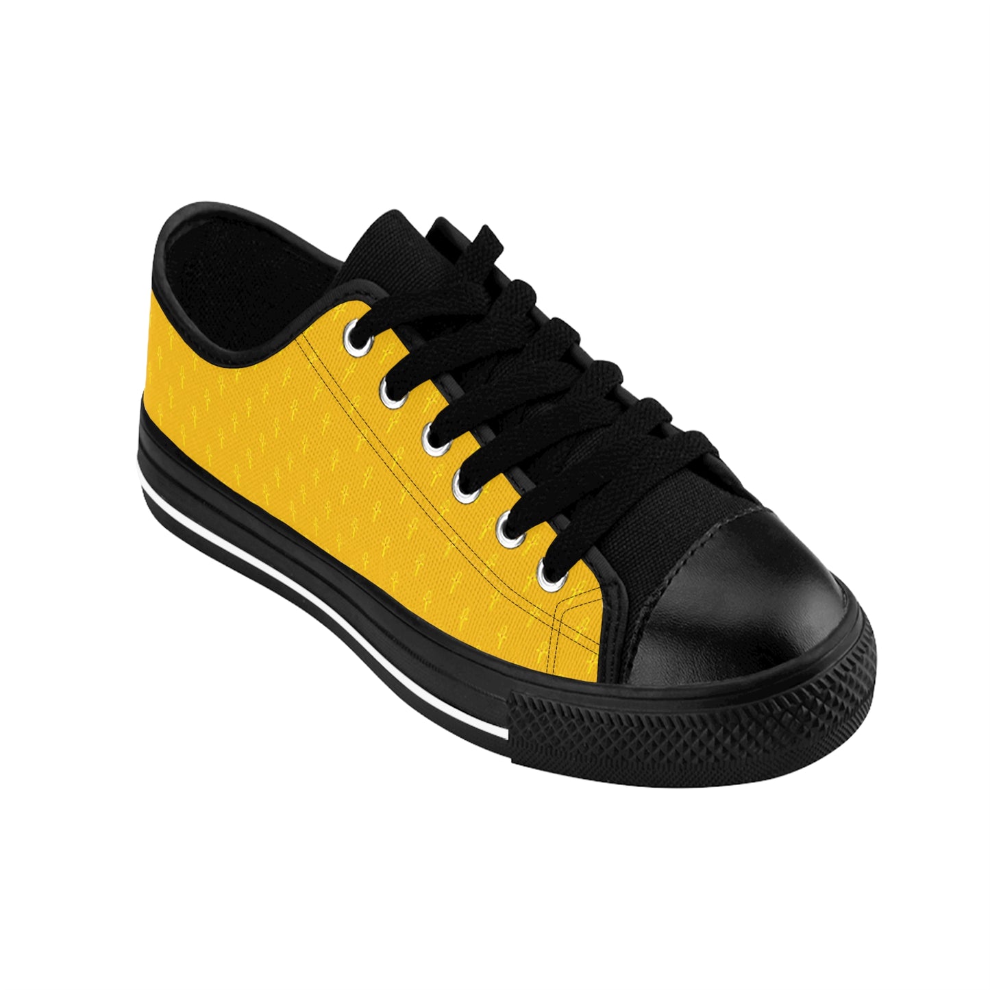 Yellow Men's Sneakers- Great Empire of Kemet Branded | Bold Style, Comfort, and Heritage