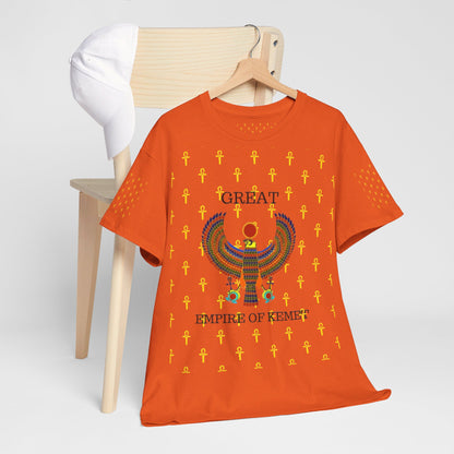 Unisex Heavy Cotton Tee - Great Empire of Kemet Branded | Bold Style, Comfort, and Heritage