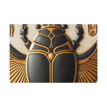 Great Scarab Beetles Canvas