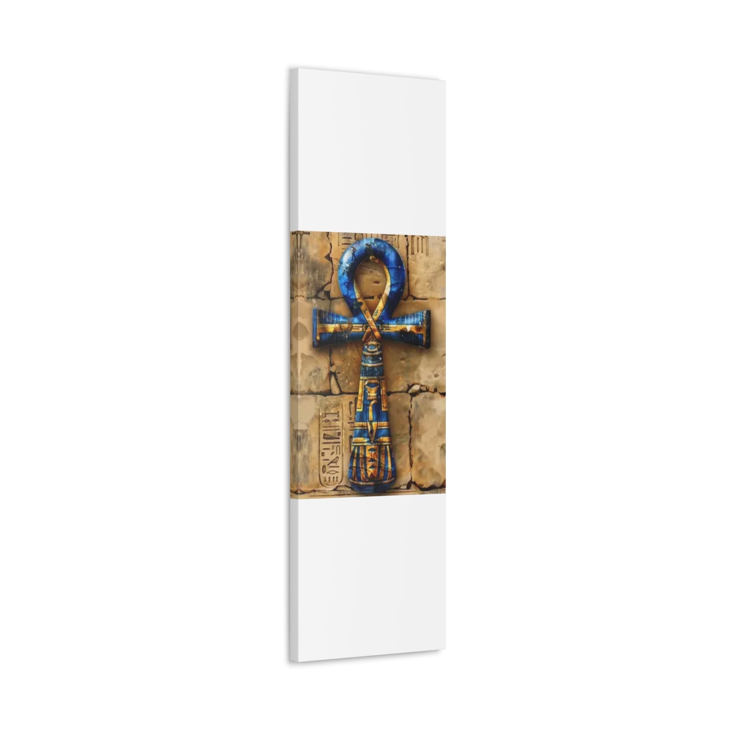 Ankh (Blue) Art Canvas | Symbol of Life and Eternity