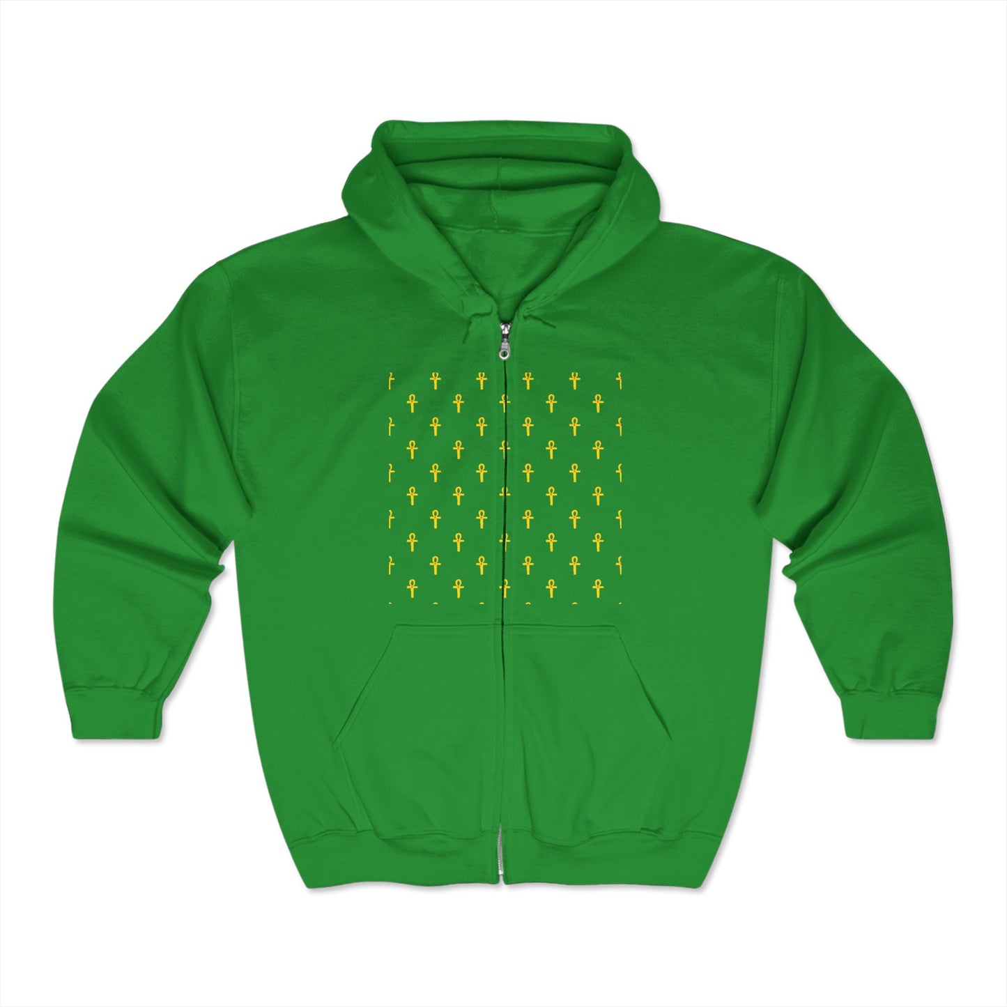 Sweat-shirt à capuche zippé unisexe Heavy Blend™ – Marque Great Empire of Kemet | Style audacieux, confort et héritage