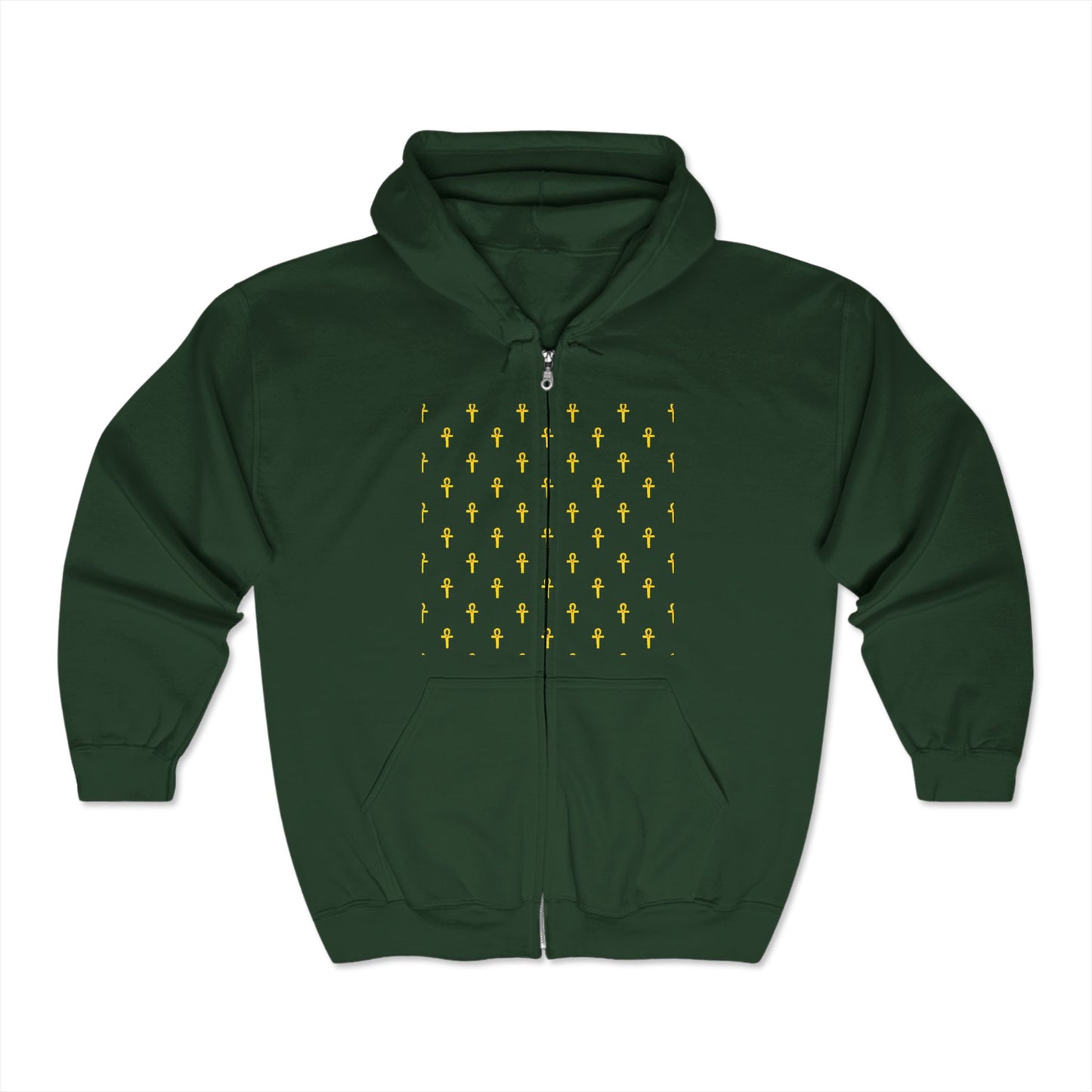 Sweat-shirt à capuche zippé unisexe Heavy Blend™ – Marque Great Empire of Kemet | Style audacieux, confort et héritage
