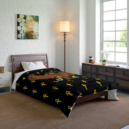 Black Comforter - Great Empire of Kemet Branded | Bold Style, Comfort, and Heritage