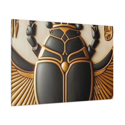 Great Scarab Beetles Canvas