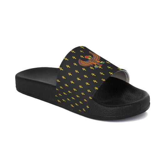 Women's Slide Sandals- Great Empire of Kemet Branded | Bold Style, Comfort, and Heritage