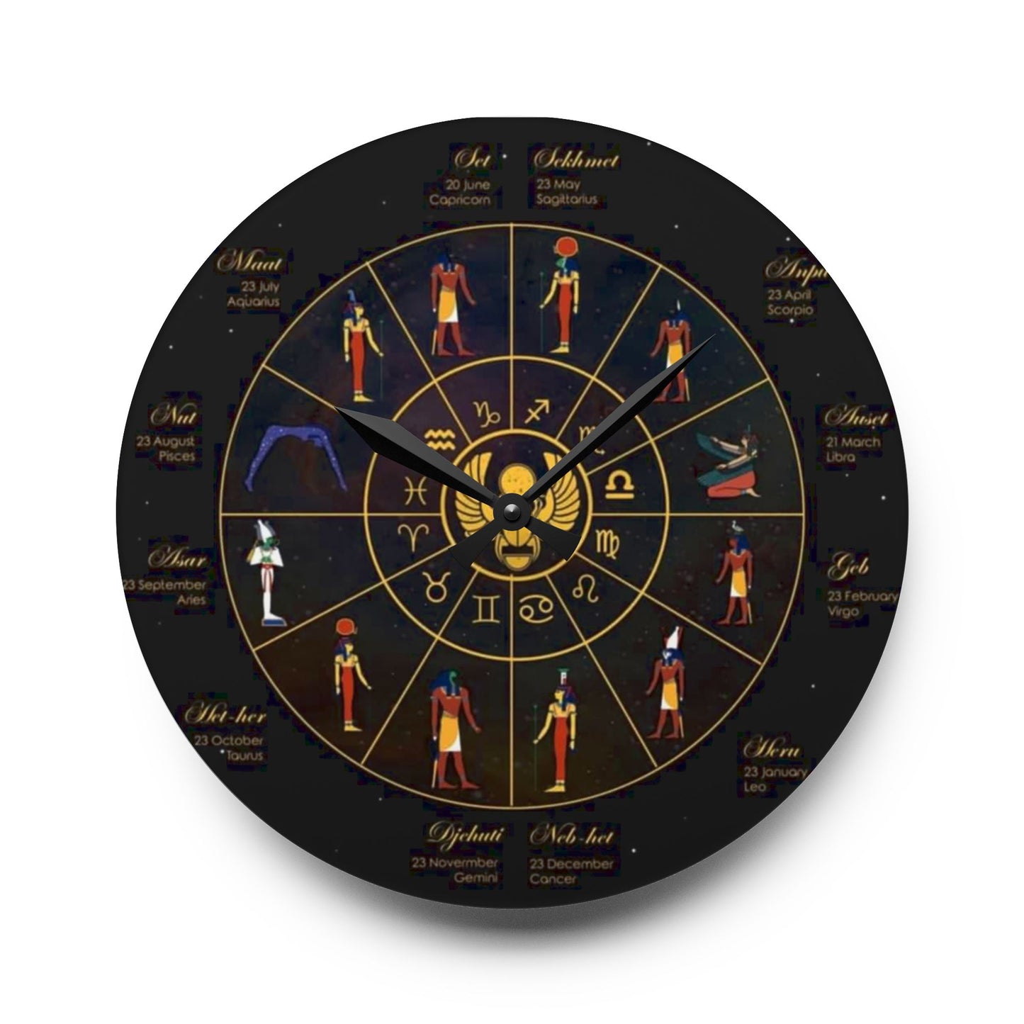 Kemet Afrikan Royal Calendar Wall Clock