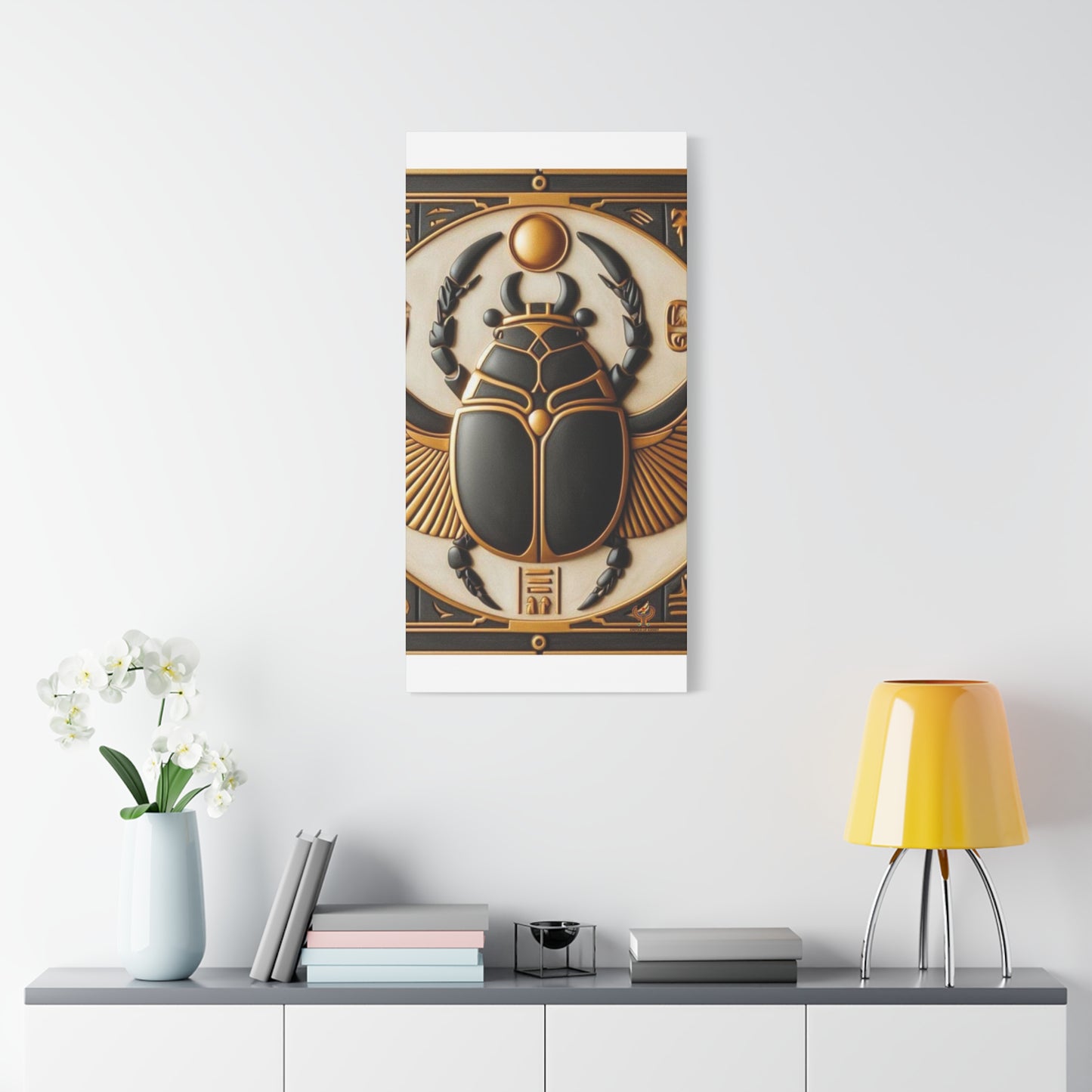 Great Scarab Beetles Canvas