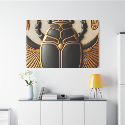 Great Scarab Beetles Canvas